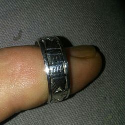 Sterling silver bands. Heart With Two Hand