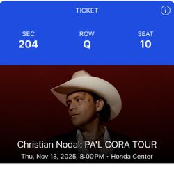 Cristian Nodal Tickets For Sale 150 For Both 
