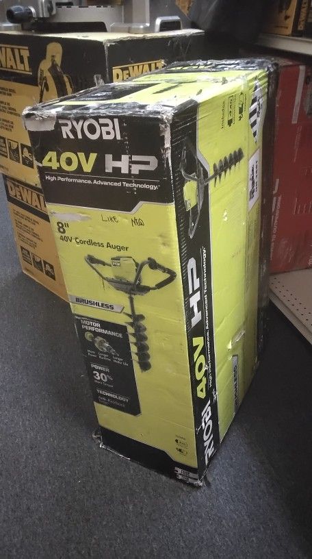 RYOBI 8" 40V CORDLEES AUGER BRUSHLESS (TOOL ONLY)