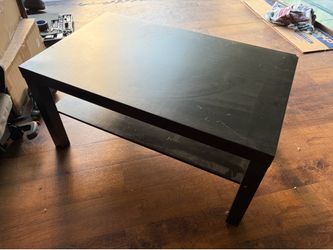 Coffee Table & Clear Storage Organizer