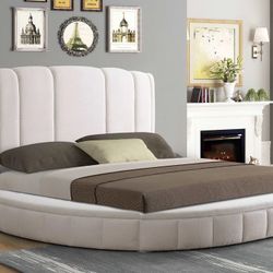 King bed frame Only ( available In gray & beige  Color ) 