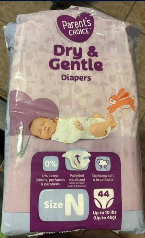 Perents Choice Diapers Size NEWBORN