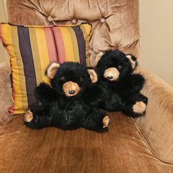Two Mink Teddy Bears