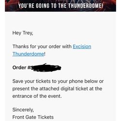 Thunder Dome Day 3 (Sunday) GA ticket