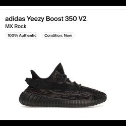 Yeezy Boost Mx Rock 350 V2 Size 6.5
