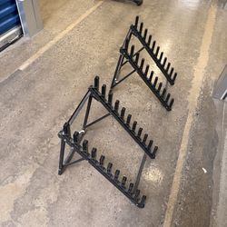 2 floor display racks $20 each