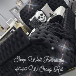 🌟Queen, King Light Up Fireplace TV Pop Up Bed Frame 💥 Furniture Sectionals Avail