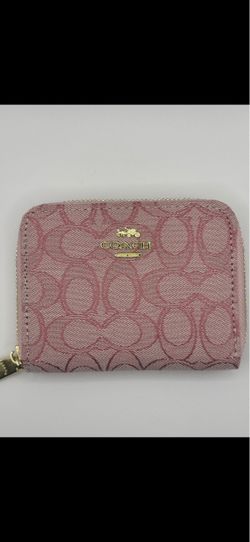 Coach Signature Zip-Around Small Wallet