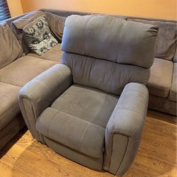 Dark Grey Recliner - Comfy!