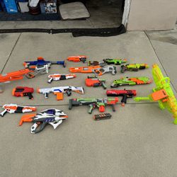 Nerf Guns (buy As A Bundle Or By Each) Not Free, MAKE OFFERS 