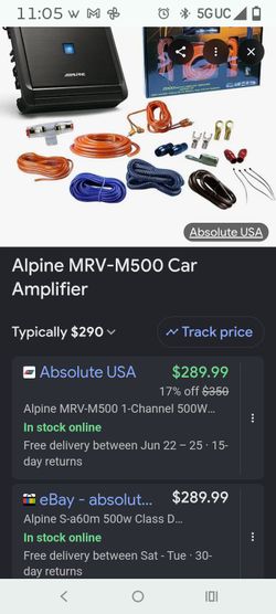 Alpine amp v power