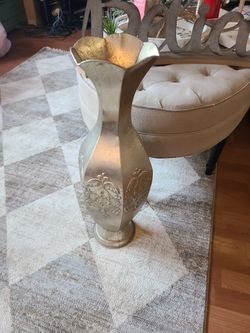 Metal Floor Vase