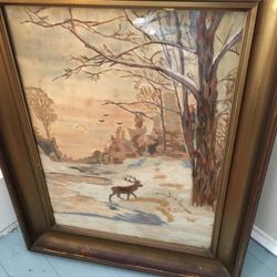 Silk Thread Landscape Picture 