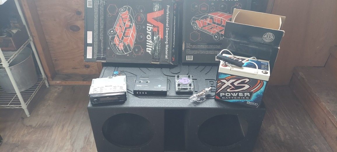 Sound Mat Sub Box XS Power Battery JVC Bt Radio Nemesis Epicenter Fuze Block 