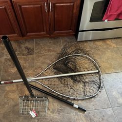 NEW Huge Fish Net And Clam Rake