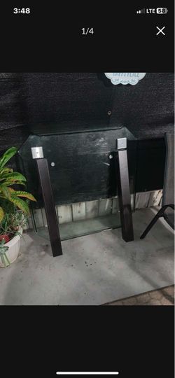 Glass table no chairs