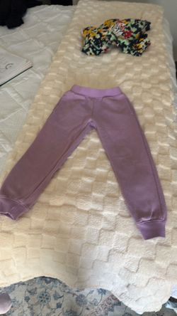 purple size 5–6 girls purple sweat sweats
