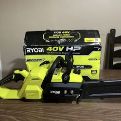 Ryobi 40v HP Brushless 14” Chainsaw 