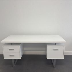 Over Sized White Desk