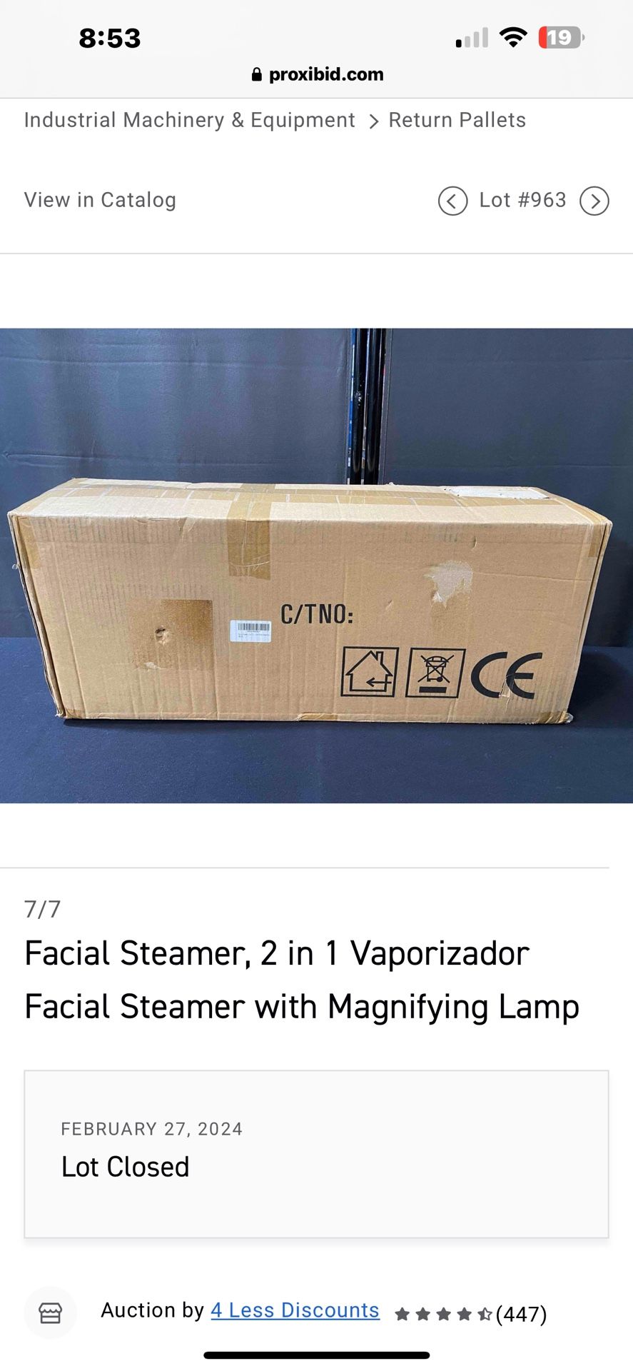 Facial Steamer With Magnifier .