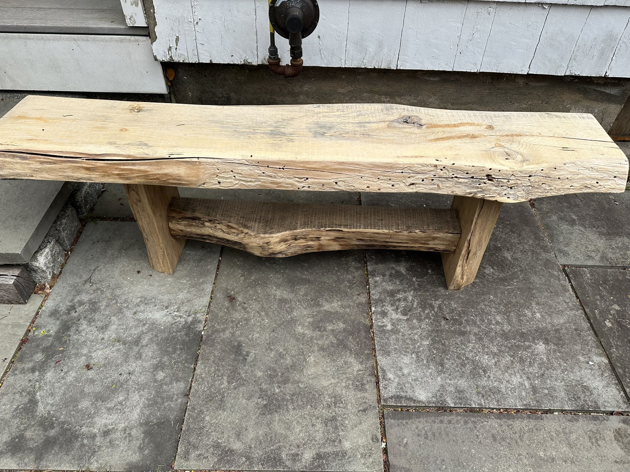 Hickory Live Edge Bench