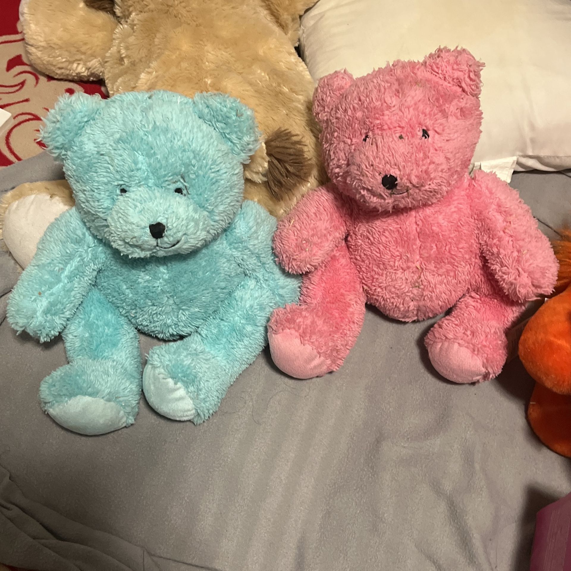 Pink And Blue Teddy Bear Sold Together