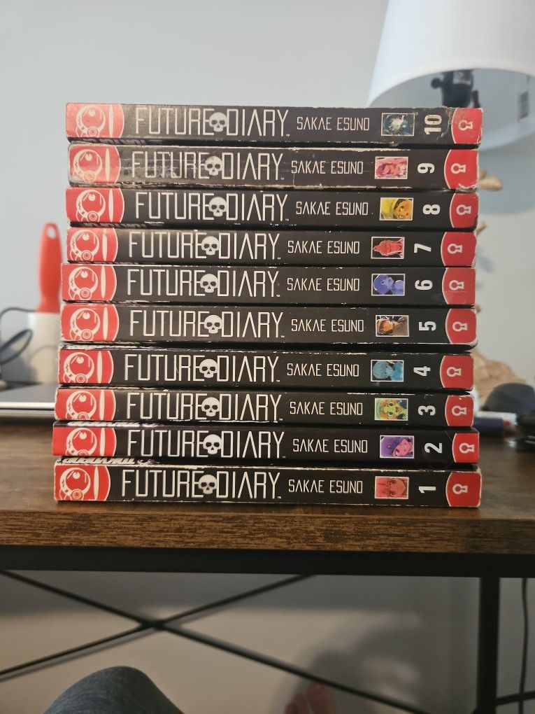 Future Diary Volumes 1 Through 10- Orginal Black Cover