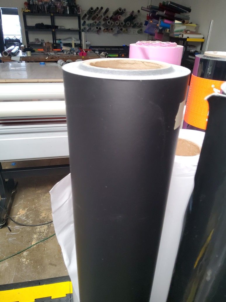 Matte Black Vinyl Wrap Material Sold By Yard