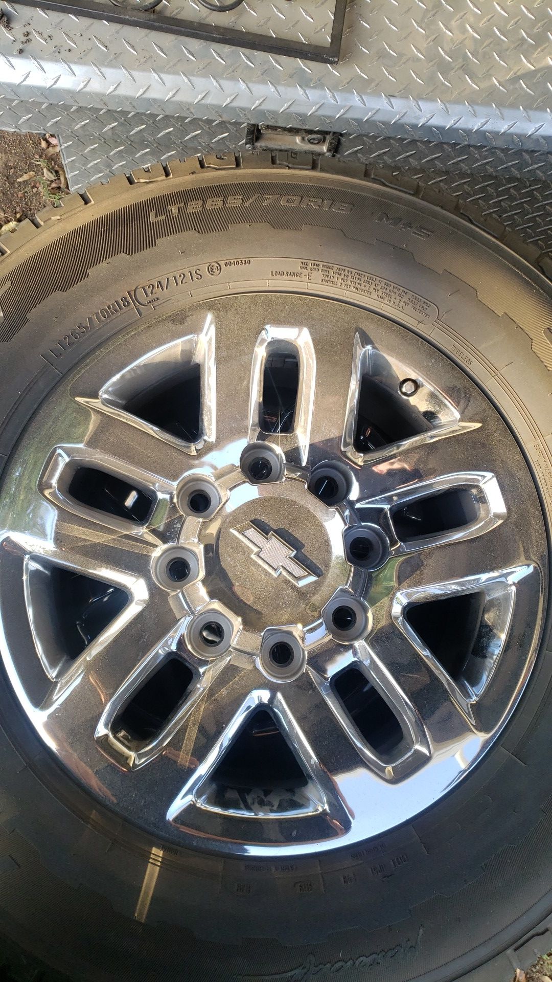 Chevy truck rims & tires lt265/70r18 for Sale in El Cajon, CA OfferUp
