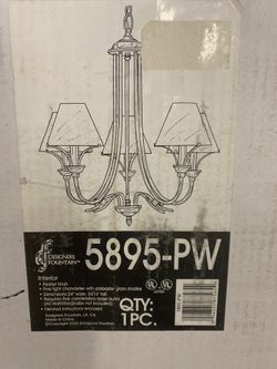 Designers Fountain 5 Light Chandelier from the Bellevue Collection