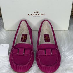 (MT410) NWT Coach Alisha Suede Moccasins