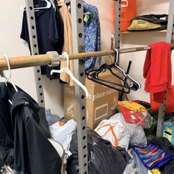 Squat Rack Plus Plates And Olympic Bar