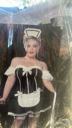 Halloween costume French maid plus size 3x-4x