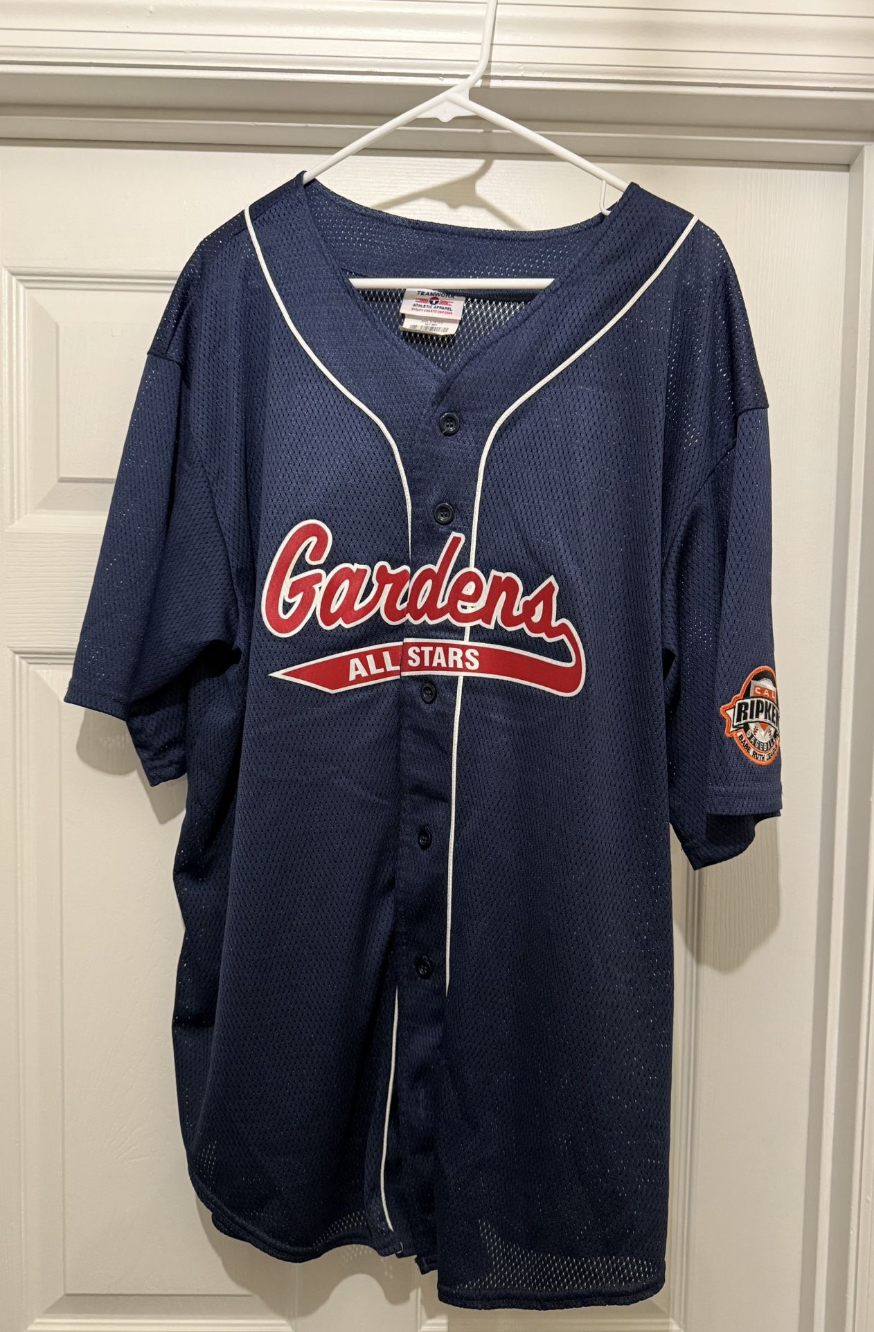 Baseball League Jersey Gardens All Stars Size XL just $5