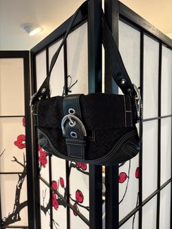 Vintage Coach Soho Black Purse F05Q-3628