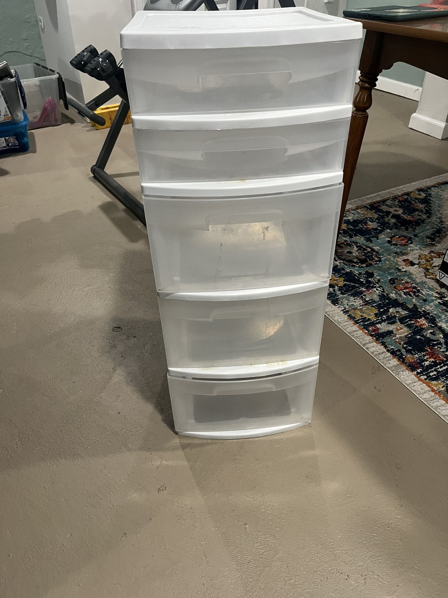 Plastic Storage Drawers (set Of Three)