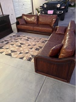 Leather couches