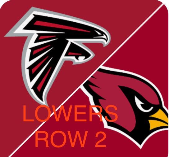 2 Tickets Lowers Row 2 Cardinals Vs Falcons W Orange Parking 