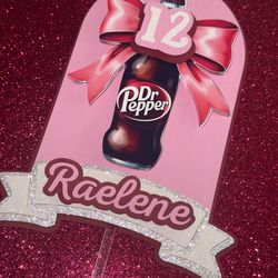 Dr pepper cake topper 🎀✨