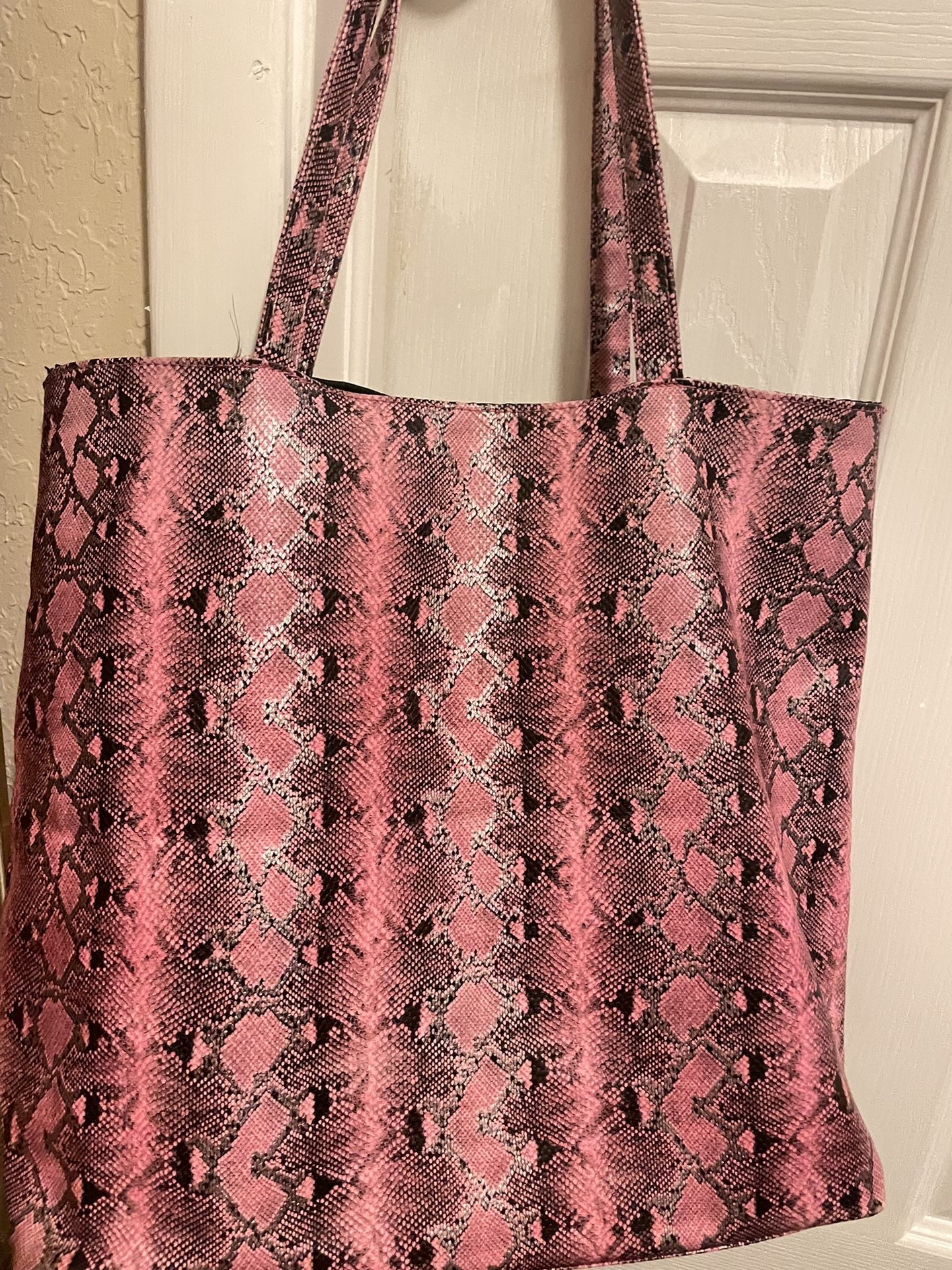 Pink Leopard Tote Bag