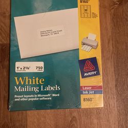White Mailing Labels