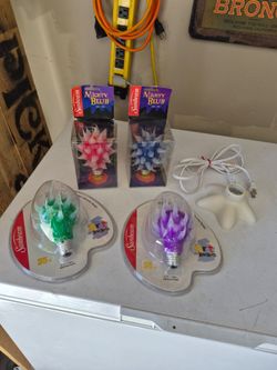 💡Vintage PARTY LIGHT (Light PLUS 4 Colored Bulbs)-New!