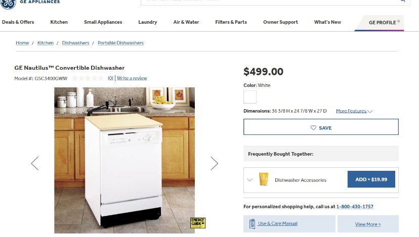 Dishwasher (portable Dishwasher) 