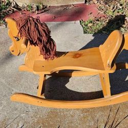 Rocking HORSE ,ANTIQUE, Wood