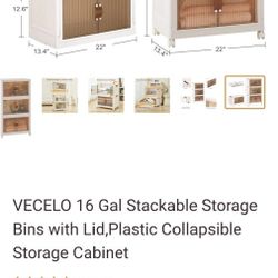 16 Gal Stackable Storage Bins with Lid 3 pack $45