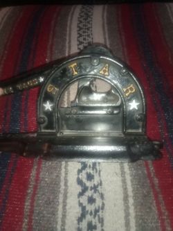 Antique Cast Iron Star Tobacco Cutter