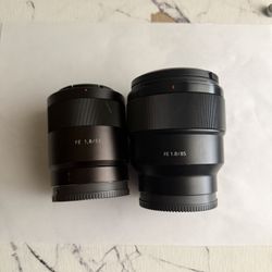 Sony 85mm F1.8 And Sony Zeiss 55mm F1.8 Lenses