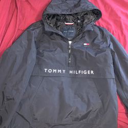Tommy Hilfiger Hooded Half Zip Jacket