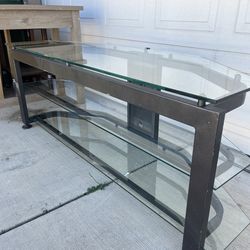 Grey Glass TV  Stand
