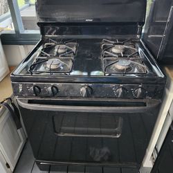 Hot Point Black Stove W/oven. $250. Everything Works!! I Also Have A STAND alone Wall Oven, And A MICROWAVE $100.